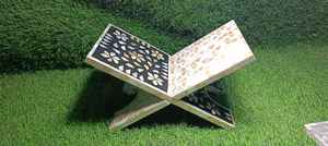 Luxury Ramadan <b>Gift</b> Resin Mother of Pearl Quran Stand Art Deco Islamic Home Decor Best Selling - Product Image 3