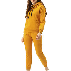 Jersey de mujer superventas, chándal ajustado regular, conjunto de 2 piezas para mujer al por mayor, chándales de lana de algodón 100% a la moda - Product Image 3