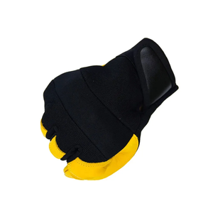 Leather Full <b>Finger</b> Mechanic Safety <b>Gloves</b> High Performance of Hand Protection Cheap Leather Mechanic <b>Gloves</b> - Product Image 4