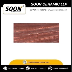 Approvisionnement direct usine – Grande dalle de pierre de grès rouge, surface flammée, origine Gujarat, design 3D pour projets de restauration, vente en gros - Product Image 3