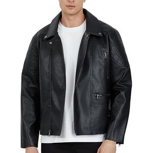 Chaqueta de cuero para hombre de nuevo estilo 2025 con forro interior cómodo y brillo exterior adecuado para líneas de ropa - Product Image 1
