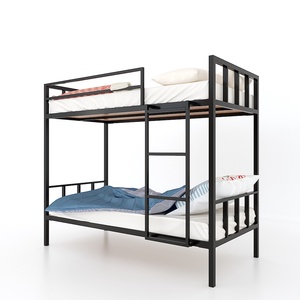 GEKO Modern Double Bunk <b>Bed</b> GT005 Solid Pine Wood with Iron Frame Home Furniture - Product Image 3