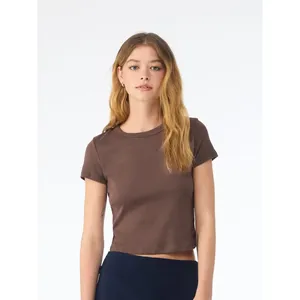 เสื้อยืดไมโครริบสำหรับผู้หญิงแบบสั่งทำพิเศษเพื่อการส่งเสริมการขาย - Product Image 4