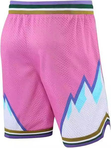 Pantalones cortos de baloncesto de malla transpirable con estampado personalizado con bolsillos para ropa deportiva Chaleco corto de baloncesto con estampado - Product Image 5