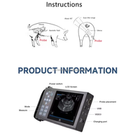 Échographe vétérinaire portable avec sonde, écran 5,6 pouces, construction métallique, garantie 2 ans pour la gestation des petits animaux