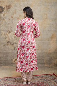 Ấn Độ Phụ Nữ Cotton Kurti Quần <span class=keywords><strong>Set</strong></span> <span class=keywords><strong>Bollywood</strong></span> Thiết Kế Hàng Đầu Áo Kurta Dây <span class=keywords><strong>Set</strong></span> Ăn Mặc - Product Image 2