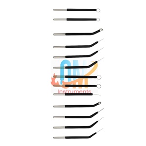 อิเล็กโทรดจี้ไฟฟ้าสำหรับทำหัวต่อทางปาก ยี่ห้อ Ellman Surgitron แบบใช้ซ้ำได้ 14 ชิ้น ผลิตจากเหล็กกล้าไร้สนิมเยอรมัน ได้รับการรับรองมาตรฐาน CE ชุดหัวจี้ไฟฟ้า OMI - Product Image 5