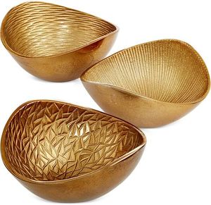 Cuenco ovalado de forma orgánica en Metal de grado superior de aluminio fundido, cuenco diseñado elegante para decoración del hogar, jardín, decoración al aire libre - Product Image 5