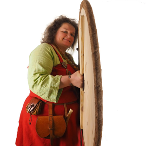 Bouclier Viking 24 pouces motif de surface personnalisé bouclier normand bouclier de décoration murale - Product Image 4