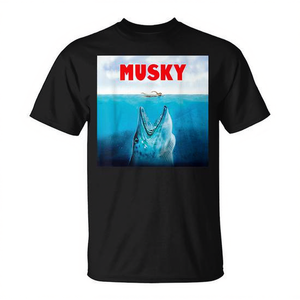 T-shirt promozionale a tema pesca Great White Musky - Product Image 2