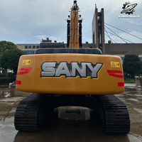 Excavatrice sur chenilles Sany SY235C de 24 tonnes, pelleuse moyenne avec moteur Isuzu 6BG1, d'occasion, pour travaux de terrassement et construction chinoise