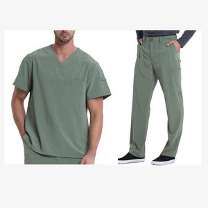Haut et chemise à récurer de style col en V classique personnalisés costumes de récurage médicaux uniforme d'hôpital hommes grande taille uniforme d'hôpital pour hommes - Product Image 4