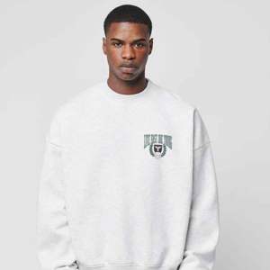 Sweat-shirt à col rond surdimensionné Pull en coton uni Logo imprimé Pull à broderie vierge pour hommes Sweat-shirt brodé avec logo personnalisé - Product Image 2