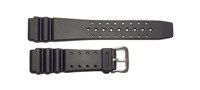 Bracelet de montre intelligente professionnel de haute qualité 3123 unisexe noir souple respirant imperméable réglable en caoutchouc et acier inoxydable 18-20 mm
