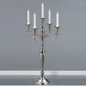 Candelabros blancos de boda mejor valorados con cuenco de flores candelabros restaurante entrada candelabros para decoración cuentas de cristal Decoración - Product Image 3