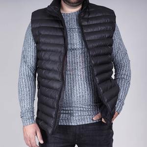 Chaleco acolchado de poliéster de alta calidad para hombre, recién llegado, Top de invierno con cierre de cremallera, decoración de logotipo, transpirable, MOQ bajo a la venta - Product Image 5