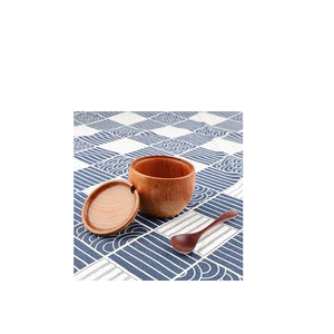 Juego de cuencos de molienda de sal de Color de madera Natural hecho a mano de India, artesanía de bambú, embalaje de cartón de madera Natural colorido - Product Image 6