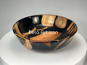 Cuenco Decorativo Ecológico de Madera Pulida y Resina, Hecho a Mano, para Decoración del Hogar, Sala de Estar y Cocina, Regalos Empresariales - Product Image 2