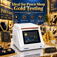 Appareil de test de l'or XRF pour l'authentification des bijoux en agence de change, équipement de vérification de la pureté des métaux précieux avec analyse instantanée