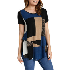 Camiseta Holgada de Verano para Mujer, 100% Algodón Crudo, 200g, Estampado Personalizado, Talla Grande - Product Image 3