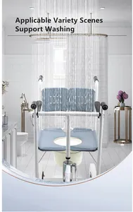 Bliss Lift เก้าอี้สำหรับผู้ป่วยมัลติฟังก์ชั่ไฮดรอลิยกผู้ป่วยโอน Commode เก้าอี้ยกไฮดรอลิง่ายสำหรับคนพิการ