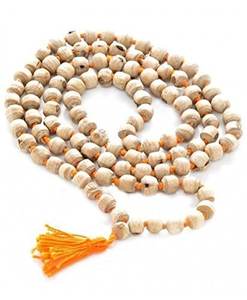 Chapelet Mala Original en Tulsi Bead pour Pooja et le port quotidien (fait de 108 perles) - Product Image 1