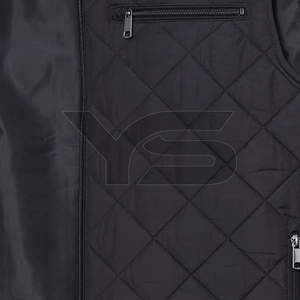 Men's Custom Made Winter <b>Smart</b> Casual Sleeveless Puffer <b>Jacket</b> with Stand Collar Solid Pattern OEM Service - Product Image 6