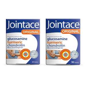 แท็บเล็ต jointace chondroitin & Glucosamine รองรับการเคลื่อนไหวและความยืดหยุ่นสูตร30 90เม็ด - Product Image 1
