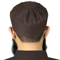 Gorro Musulmán Kufi de Invierno Umar con Logotipo Personalizado, Gorro de Oración de Poliéster al por Mayor, Gorro Islámico para Hombre, Nuevo Diseño con Patrón Geométrico