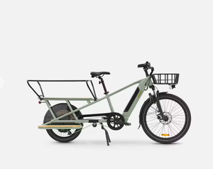 Vélo cargo électrique puissant Cargobike R500E Long tail vert clair - Product Image 4