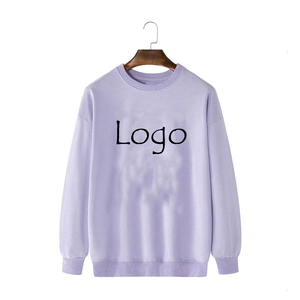 Sudadera de cuello redondo de lana informal para mujer profesional, ajuste relajante para invierno, trajes diarios, posición de logotipo frontal para descansar - Product Image 5