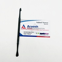 Pousse-cuticules double face en acier inoxydable doré de qualité supérieure, cuillère nettoyante pour ongles, outil professionnel de manucure et pédicure pour peaux mortes