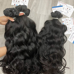 Meilleur choix pour des extensions de cheveux humains Remy à double trame, ondulés naturels, 100% cheveux vierges vietnamiens doublement étirés, toutes couleurs - Product Image 3