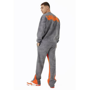 Conjunto de chándal personalizado con capucha y Jogger holgado de gran tamaño para hombre, traje de dos piezas, proveedor al por mayor, novedad de 2025 - Product Image 5