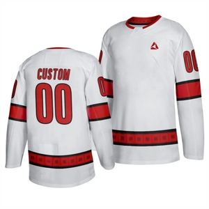 เสื้อเจอร์ซี่ฮ็อกกี้น้ำแข็งปรับแต่งได้แบบระเหิดสำหรับผู้ใหญ่ทีม OEM พร้อมโลโก้และตัวเลขสไตล์เครื่องแบบที่ไม่ซ้ำกัน - Product Image 1