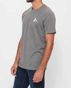 Camiseta de cuello redondo extragrande de media manga de algodón Premium 100% al por mayor para hombre con logotipo personalizado impresión digital y bordado - Product Image 6