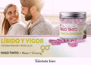 HIGO TINTO 90 Count capsule vegane fico d'India Maca e Ginseng Energy Focus resistenza vitalità antiossidante supporto prodotto di bellezza - Product Image 2