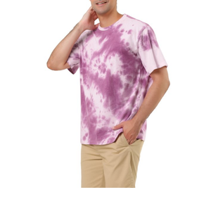 Camiseta de Verano para Hombre, Talla Grande, Personalizada, Manga Corta, Cuello Redondo, Tie Dye, Informal, con Logotipo Frontal, de BD, Precio al por Mayor - Product Image 1