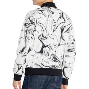 2025 hiver mode Streetwear poche zippée Bomber veste hommes Logo personnalisable imperméable coupe-vent bouton fermeture haute - Product Image 3