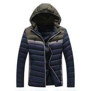 Custom Man Padded Puffer Jacket Trendy Warm Men Winter Bandana Lightweight Denim <b>Bubble</b> <b>Coats</b> Full Sleeve Jacket - Product Image 1