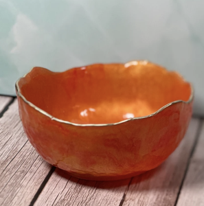 Tazón de resina moderno, plato artístico único con técnica de pulido epoxi, ideal para Decoración de mesa, exhibición de regalos para ocasiones - Product Image 3