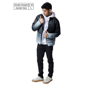 Doudoune respirante de créateur personnalisable Rembourrage oversize unisexe Coupe courte Manteau d'hiver avec logo personnalisé Doudoune enduite de coton - Product Image 5