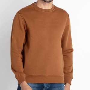 100% algodón ropa informal cómoda hombres sudaderas al por mayor 2025 nueva llegada polar cuello redondo sudaderas transpirables - Product Image 3