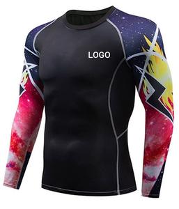 GAF OEM <b>Men</b> <b>Rash</b> <b>Guard</b> <b>Men</b> Sublimation Printed Spandex Bjj <b>Rash</b> <b>Guard</b> Gym Surfing Diving <b>Rash</b> <b>Guard</b> Compression Shirt MMA Shirt - Product Image 2