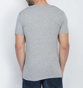 T-shirt en tricot biologique unisexe de haute qualité avec logo personnalisé vêtements décontractés surdimensionnés pour hommes T-Shirt unisexe vierge - Product Image 2