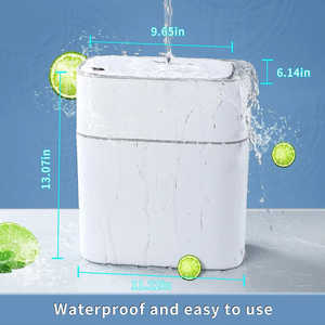 Bote de Basura Inteligente con Sensor Joybos, Popular, Rectangular, de ABS, Diseño Moderno para Uso en Interiores/Exteriores/Dormitorio/Baño - Product Image 4