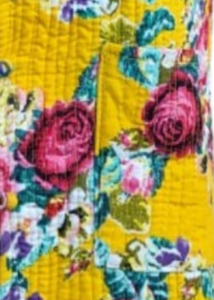 แจ็กเก็ตผ้าคอตตอนบุนวมของผู้หญิงแขนกุดพิมพ์ลายดอกไม้สำหรับฤดูใบไม้ร่วงฤดูร้อนฤดูหนาว - Product Image 5