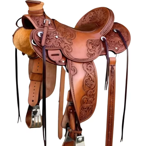 Premium Quality Genuine Leather Horse Western Saddle Barrel Racing and Horse Riding Suitable Western Saddle - Product Image 1