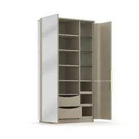 Élégance sculpturale : une armoire courbée haut de gamme pour sublimer votre suite principale