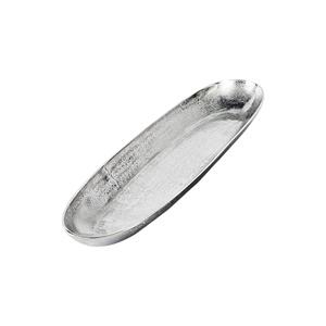 Vente en gros de plateau en aluminium argenté pour le dîner présentoir à salade restaurant hôtel meilleure qualité - Product Image 1